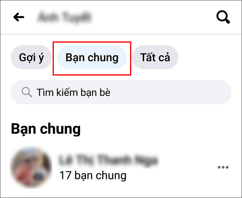 Nhờ một người bạn chung của 2 người vào kiểm tra